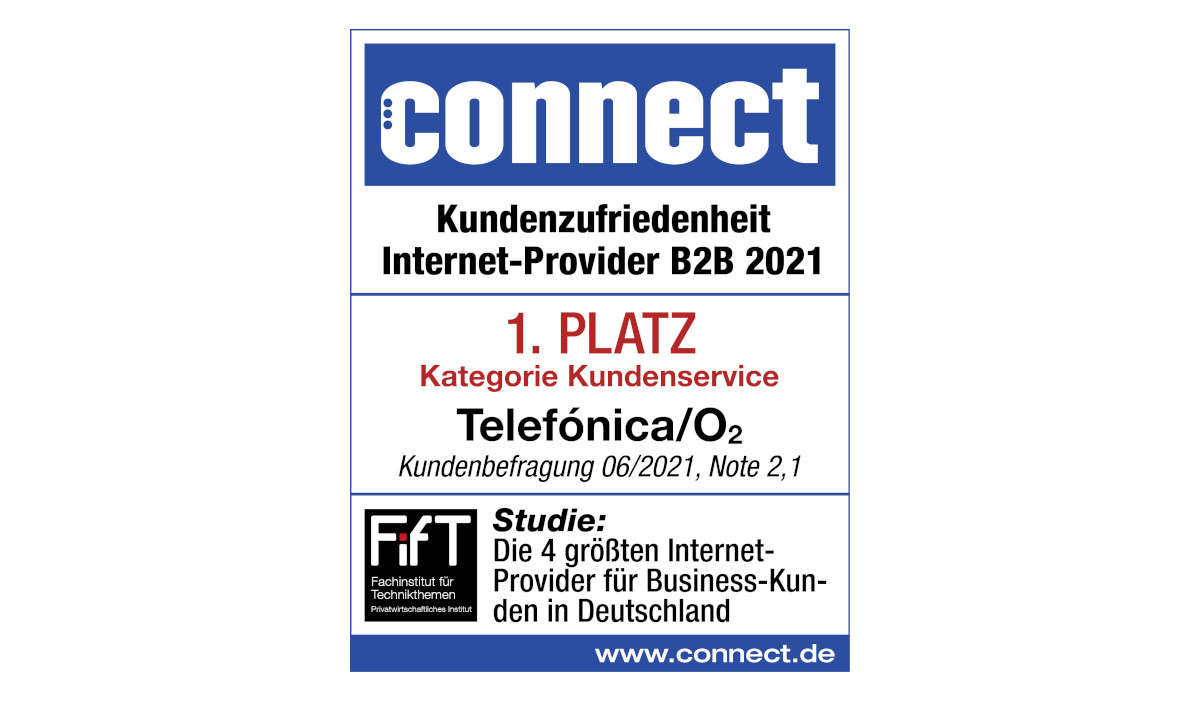 Siegel Kategorie Kundenservice, Kundenbarometer Internet B2B 2021