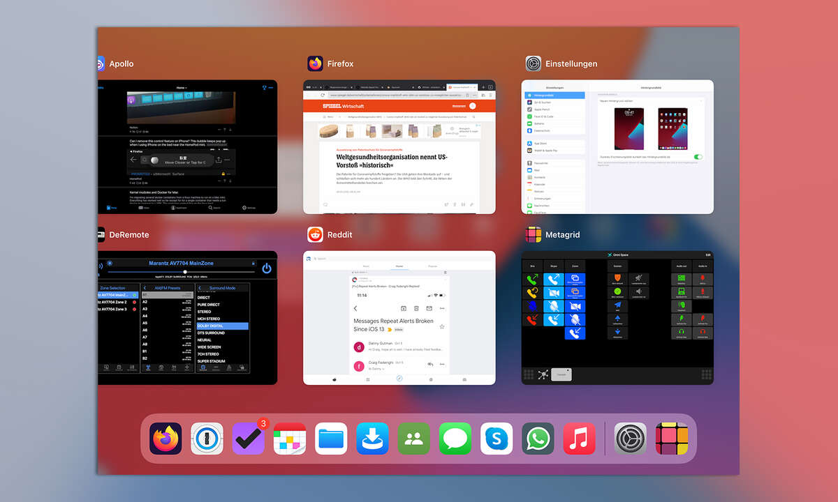Multitasking iPadOS 14