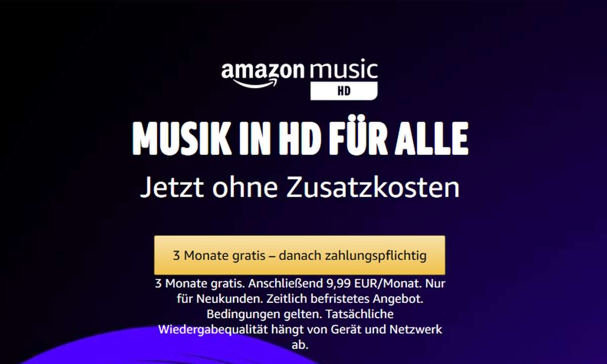 Amazon Music Unlimited: Die HD-Option gibt es jetzt ohne Aufpreis.