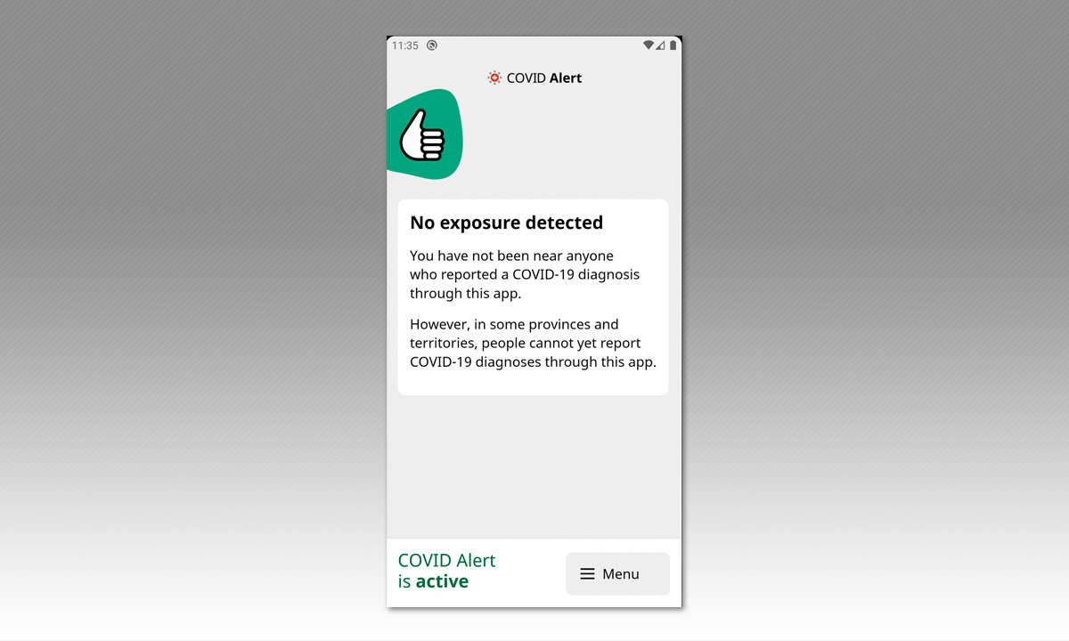 Kanada: Covid Alert Canada im Test - Screenshot