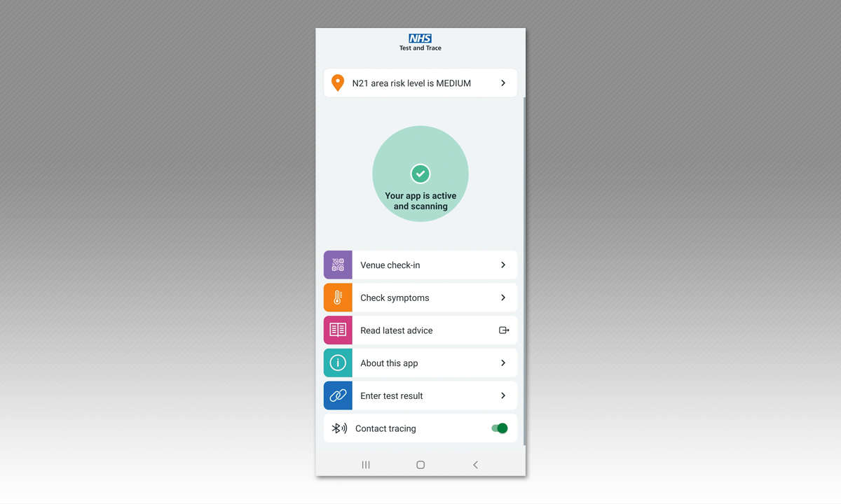 UK: NHS Covid 19 im Test - Screenshot