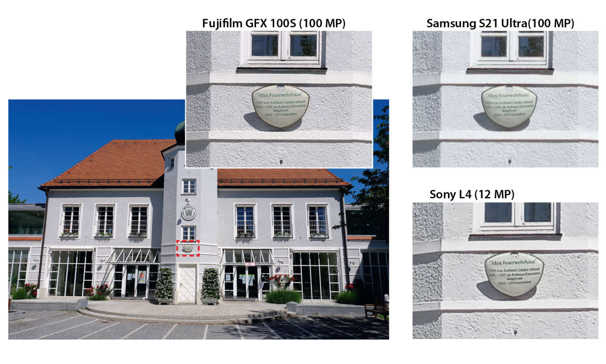 S21 Ultra vs. GFX 100s im 100-MP-Vergleich Haus