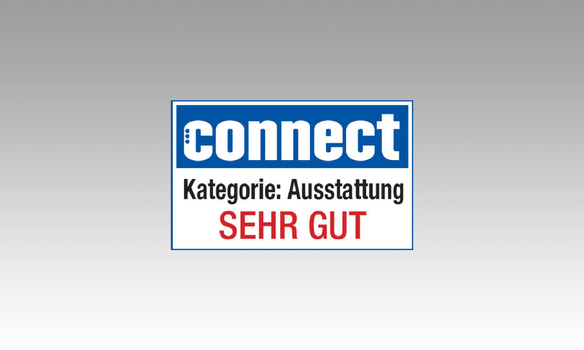 Testsiegel Aussattung sehr gut