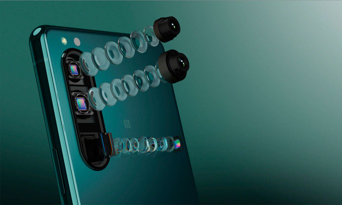 Sony Xperia 5III im Test: Kamera Explosionszeichnung