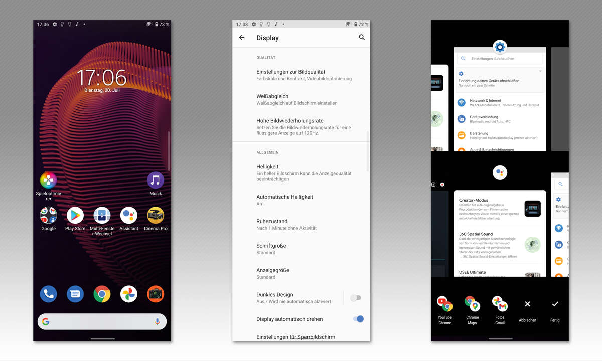 Sony Xperia 5III im Test: Screenshots