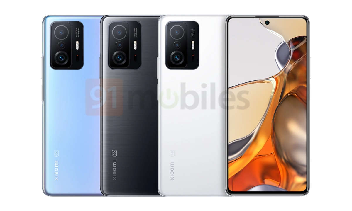 Xiaomi Mi 11T Render von 91mobiles