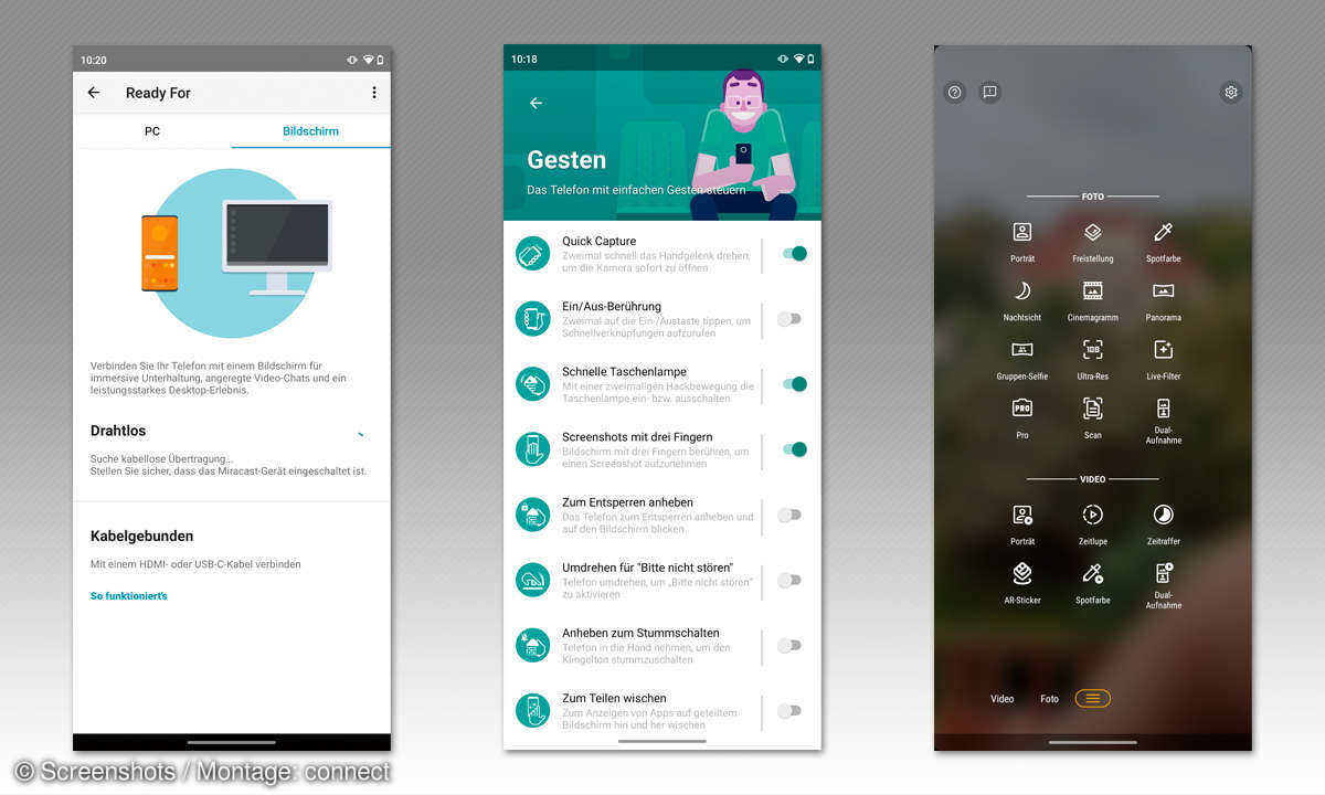 Motorola Edge 20 Pro im Test: Screenshots