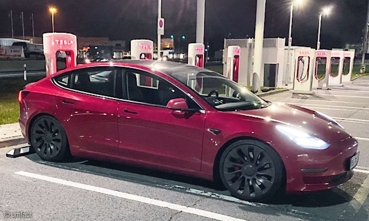 Ladenetztest 2021: Unsere Testfahrzeuge - Tesla Model 3