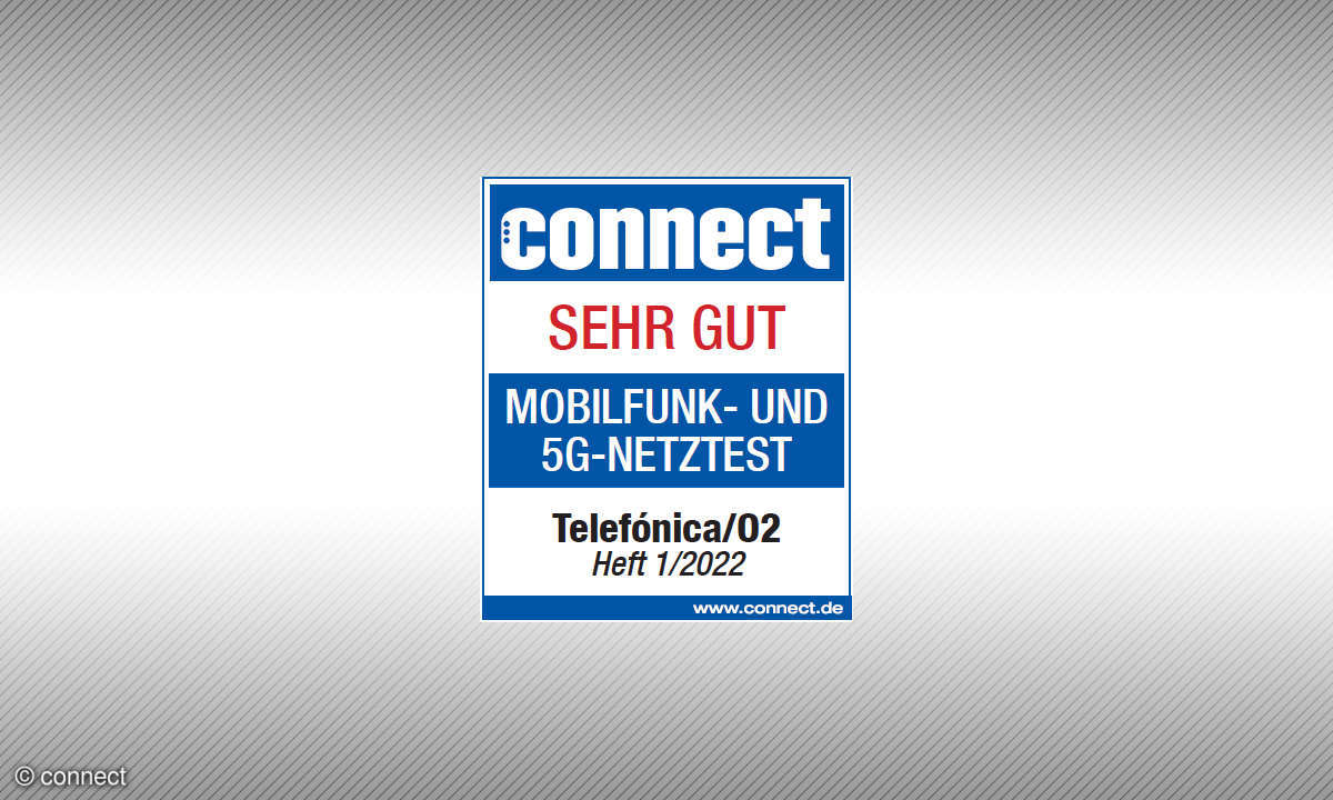 Mobilfunknetztest 2022 Siegel Sehr gut Telefónica/O2