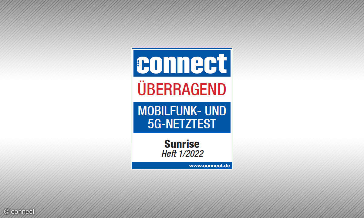 Mobilfunknetztest 2022 Siegel Überragend Schweiz Sunrise