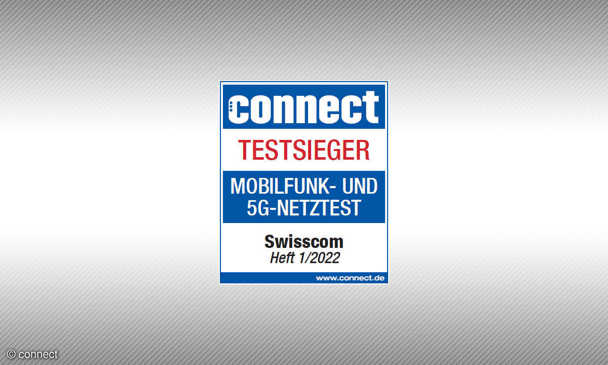 Mobilfunknetztest 2022 Siegel Testsieger Schweiz Swisscom