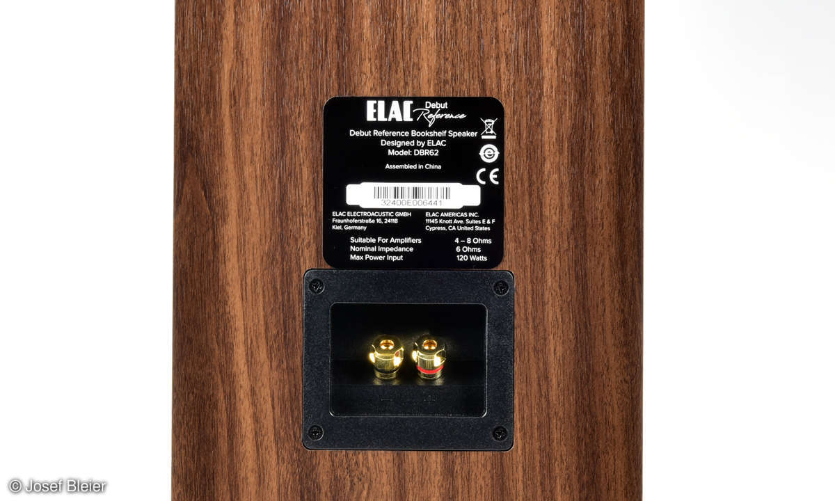 ELAC Debut Reference DBR62 im Test - Anschluss
