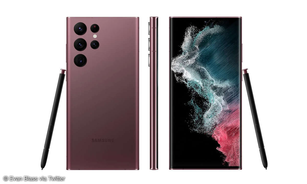 Samsung Galaxy S22 Ultra von evleaks