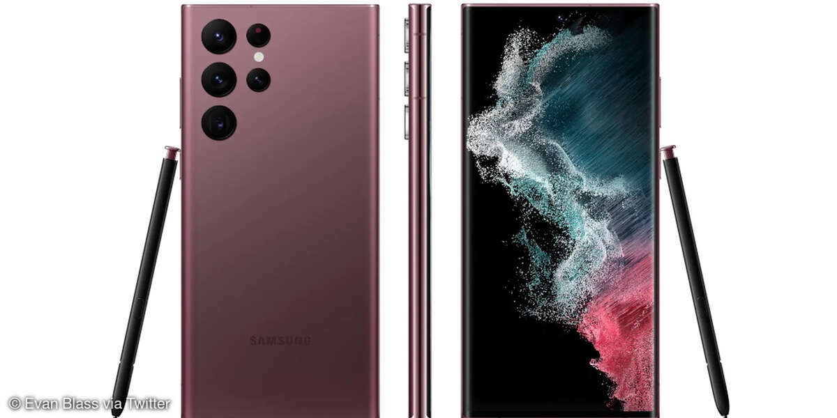 Samsung Galaxy S22 Ultra von evleaks