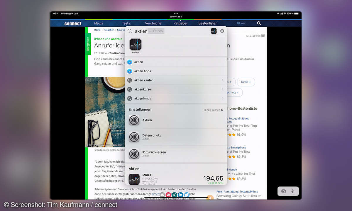 Multitasking iPadOS 15
