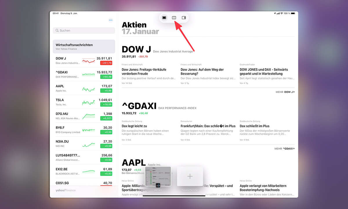 Multitasking iPadOS 15
