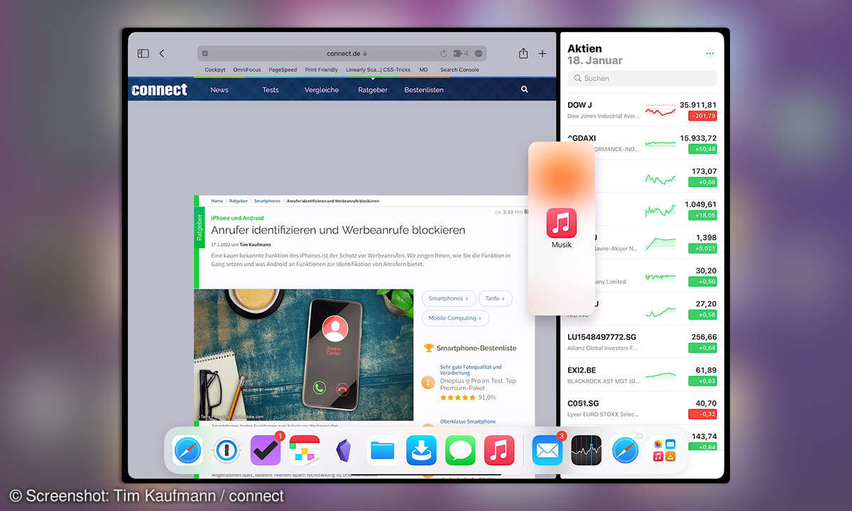 Multitasking iPadOS 15