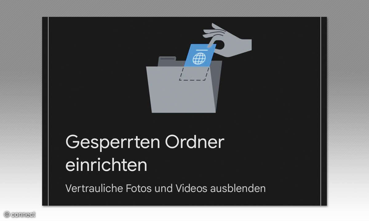 Android: Google Fotos gesperrter Ordner - Screenshot