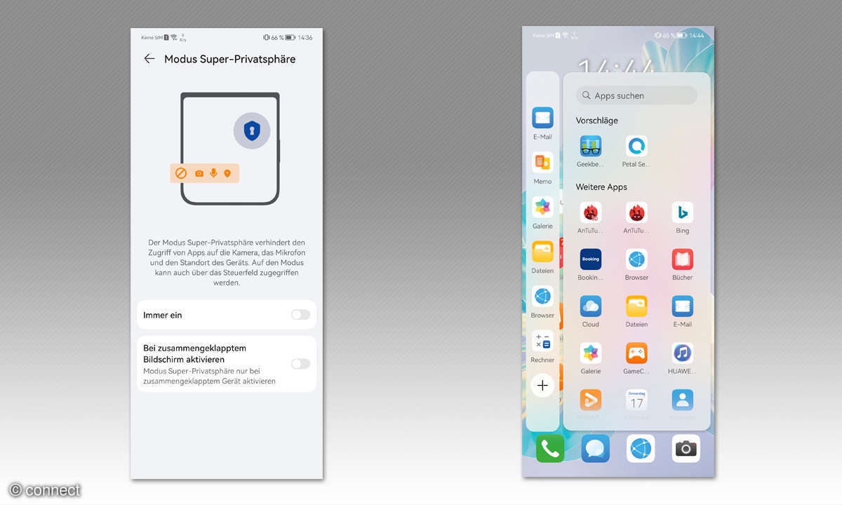 Huawei P50 Pocket im Test - Screenshots