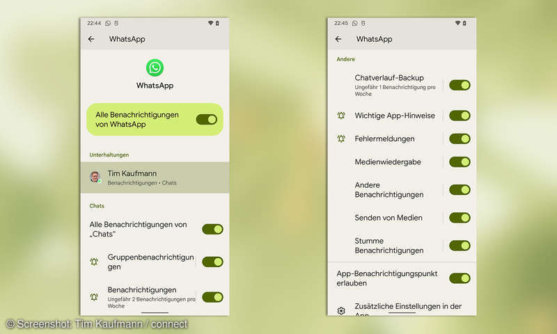 Android: Benachrichtigungen abschalten - connect