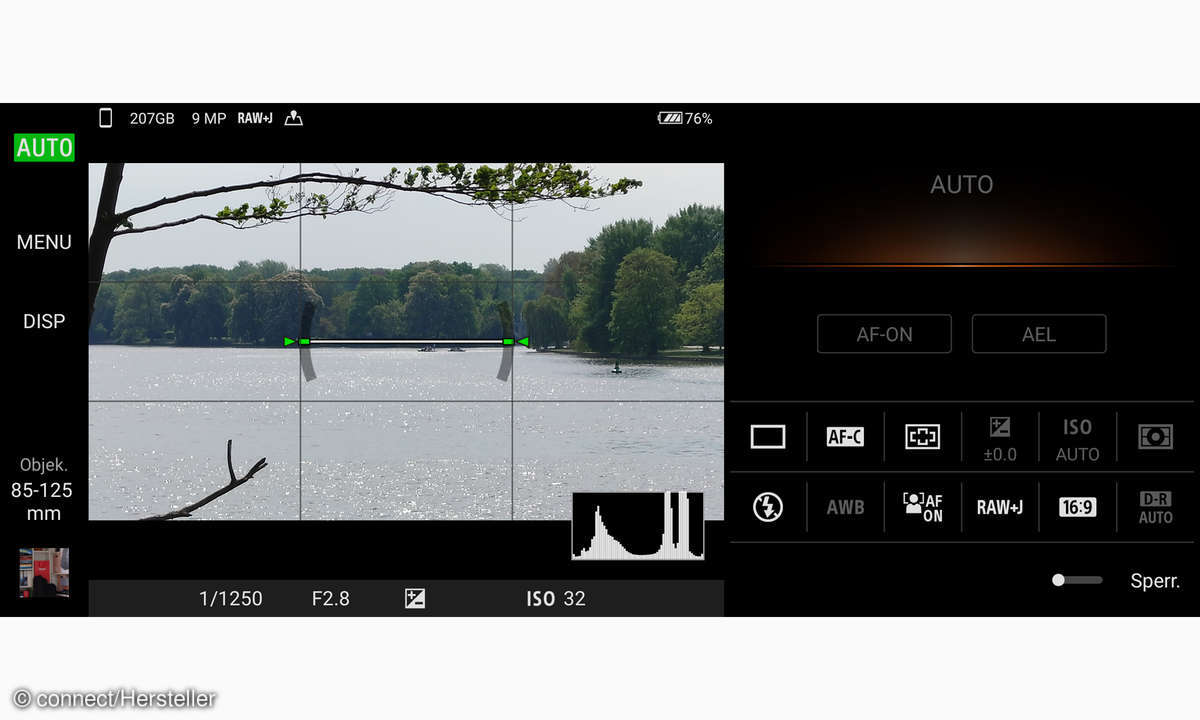 Sony Xperia 1 IV Kameraoberfläche