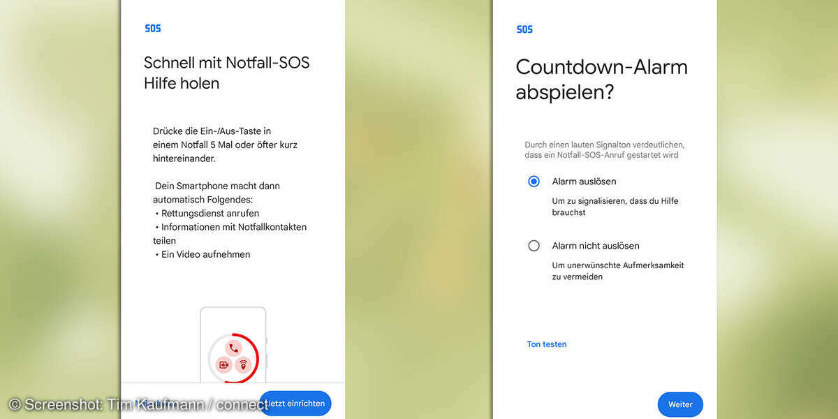 Android 12: Unauffällig Hilfe holen