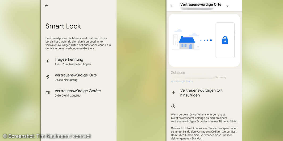 Android 12: Smart Lock