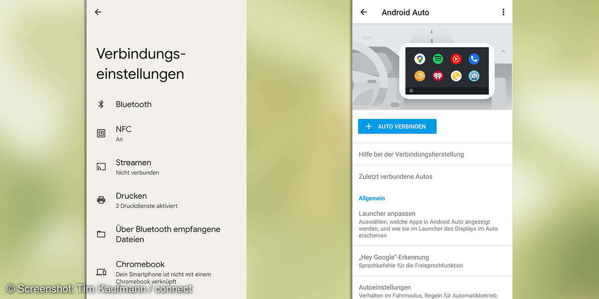 Android 12: Android Auto und Fahrmodus