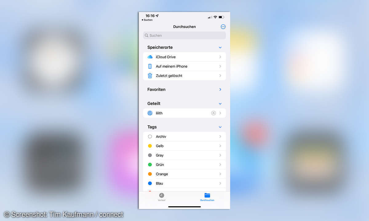 iOS Netzwerklaufwerk über Dateien-App verbinden