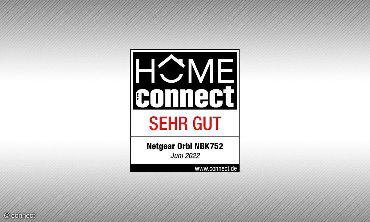 Testsiegel sehr gut Netgear Orbi NBk752 im Test