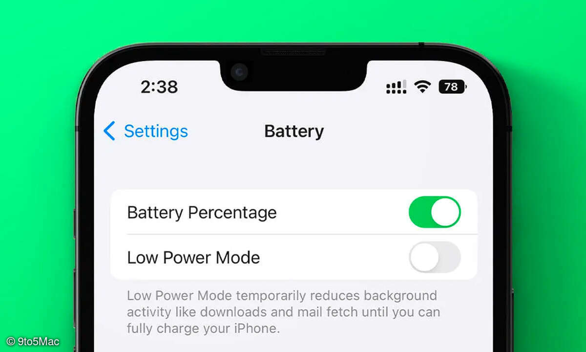 Akkuanzeige in iOS 16 Beta 5