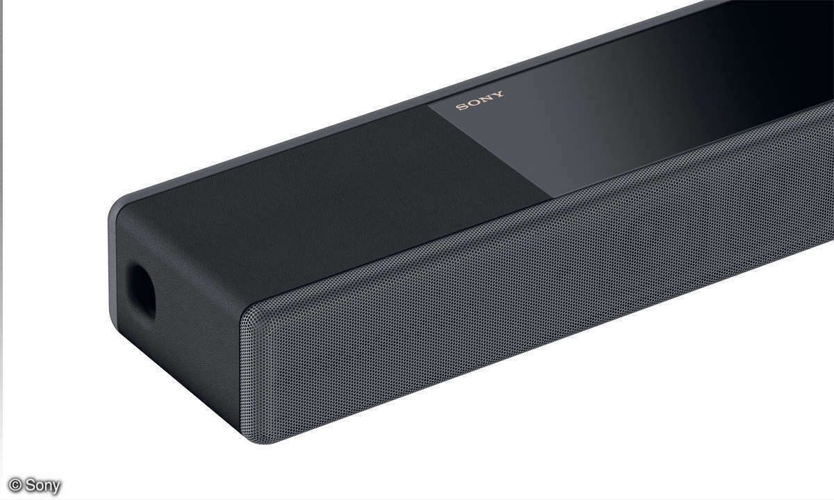 An den beiden Enden der Soundbar sitzen die nach oben ausgerichteten Breitbandtreiber, die sich um die Höheneffekte kümmern.