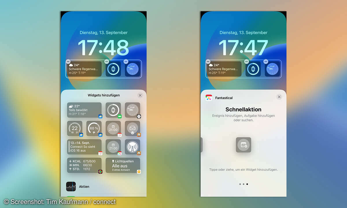 iOS 16 Sperrbildschirm