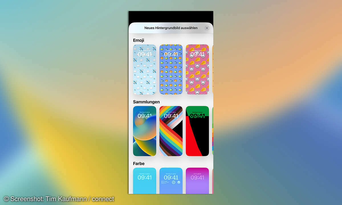 iOS 16 Sperrbildschirm
