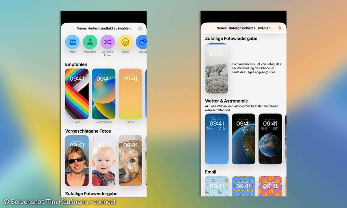 iOS 16 Sperrbildschirm