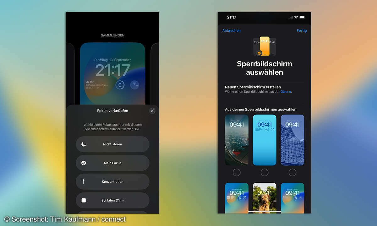 iOS 16 Fokus