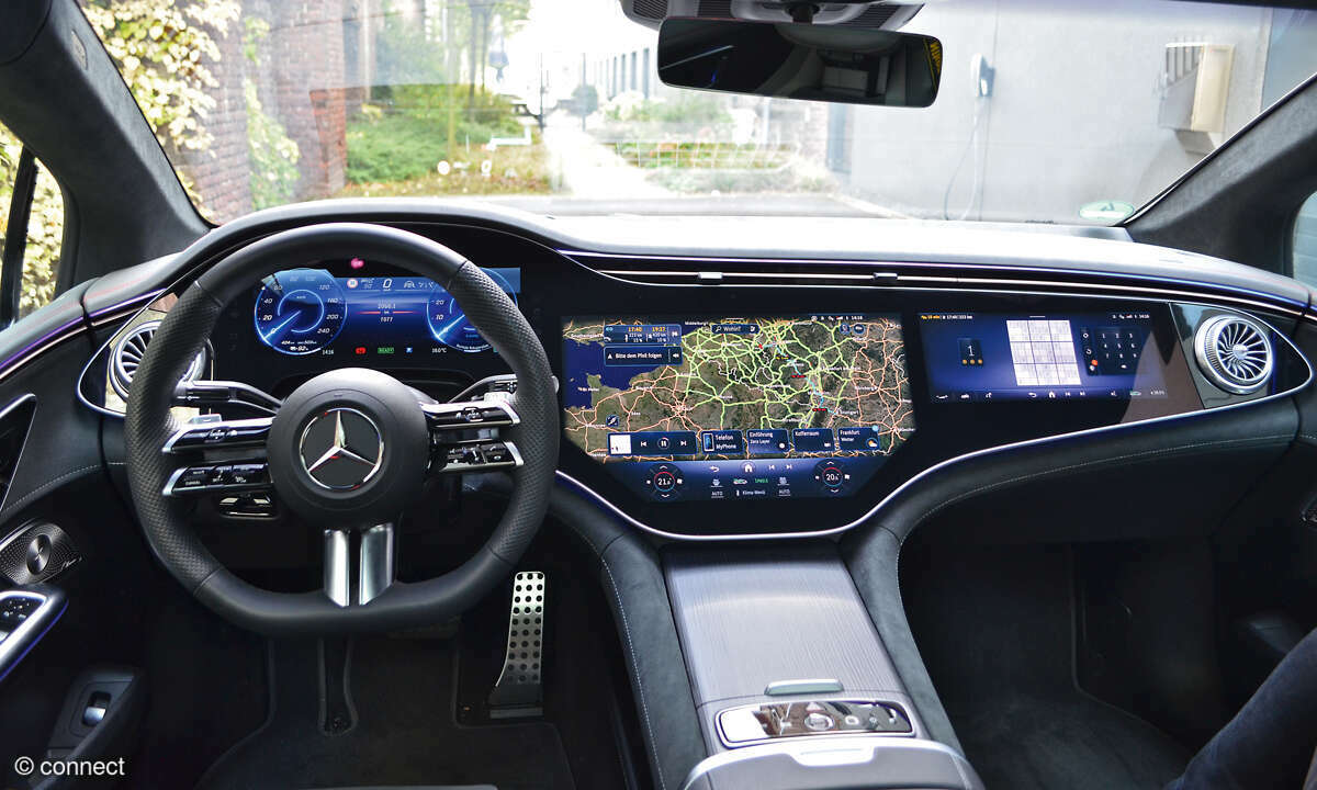 Mercedes EQE 500 4matic im Test: Cockpit