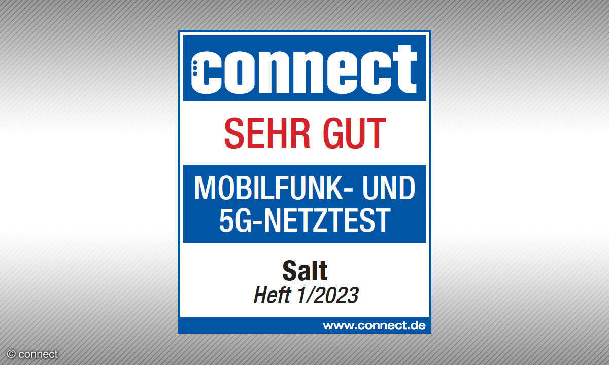 Siegel Mobilfunknetztest 2023 Schweiz Salt