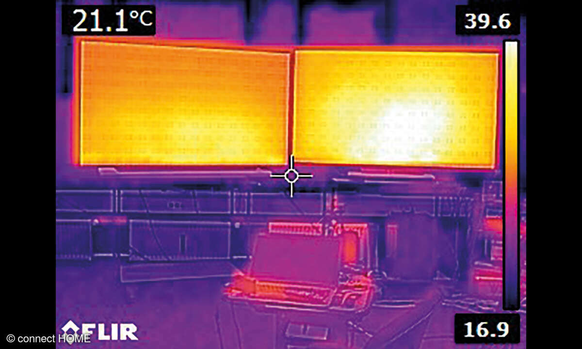 LG OLED 77CS9LA vs. LG OLED 77C27LA: Wärmebild
