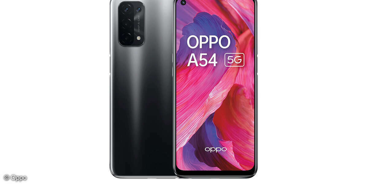 Schon beim Auspacken des Oppo A54 5G ist uns der tolle Lieferumfang aufgefallen. Oppo legt dem hübschen Handy mit nahezu randlosem Display nämlich neben einem 18-Watt-Netzteil auch eine Hülle und eine Schutzfolie bei. Gefallen hat uns auch die modern
