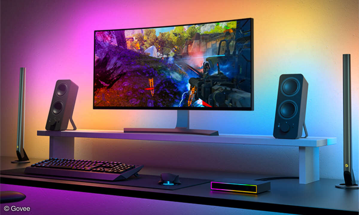 CES 2023: Smart-Home-Hersteller Govee verspricht mit der AI Gaming Sync Box ein immersives Spielerlebnis.