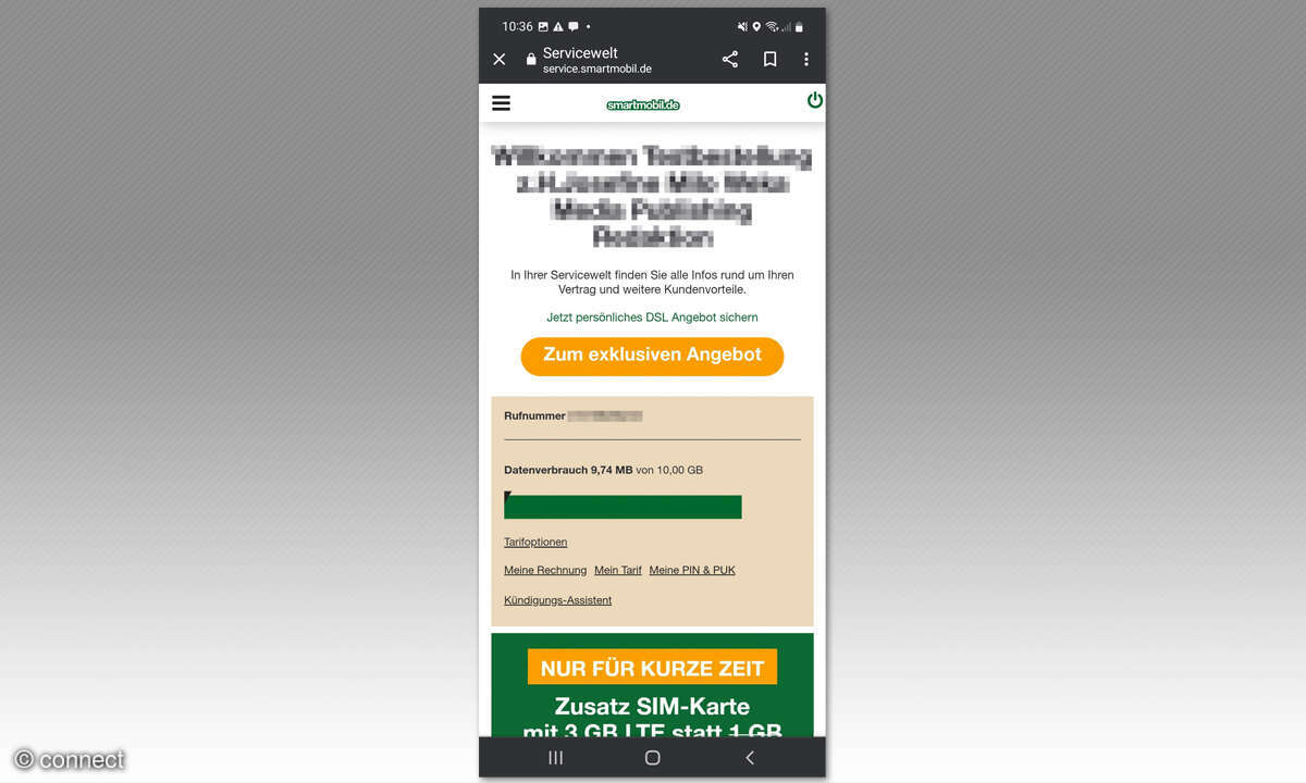 Service-App Test 2023 Smartmobil Screenshot