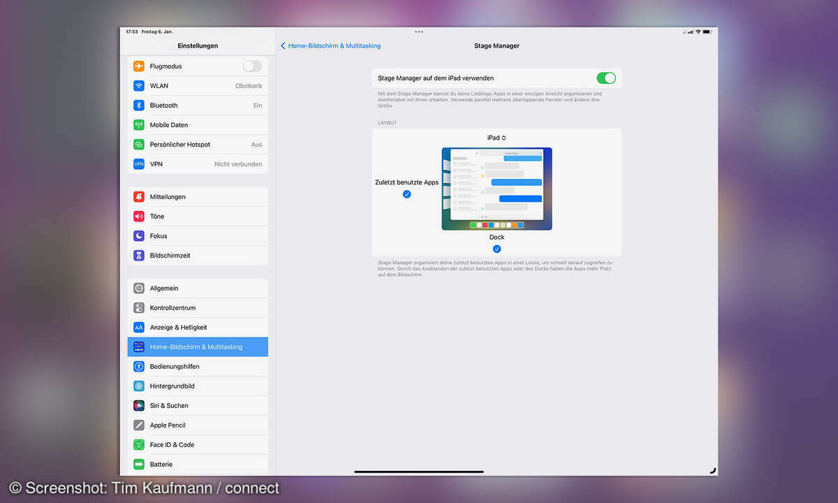 Multitasking iPadOS 16