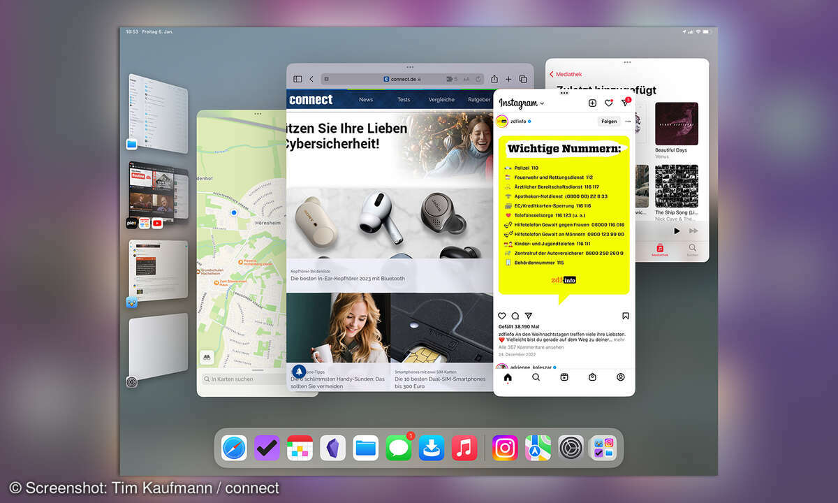 Multitasking iPadOS 16