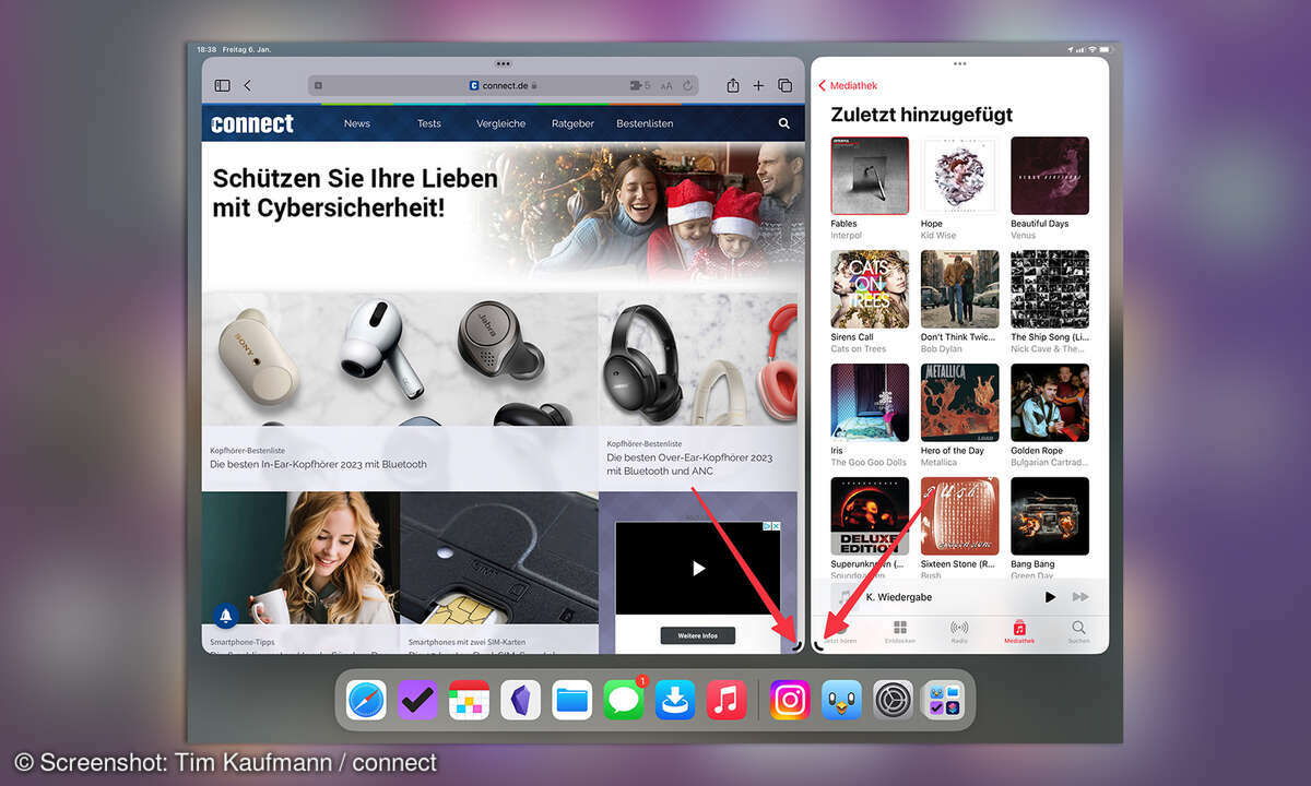 Multitasking iPadOS 16
