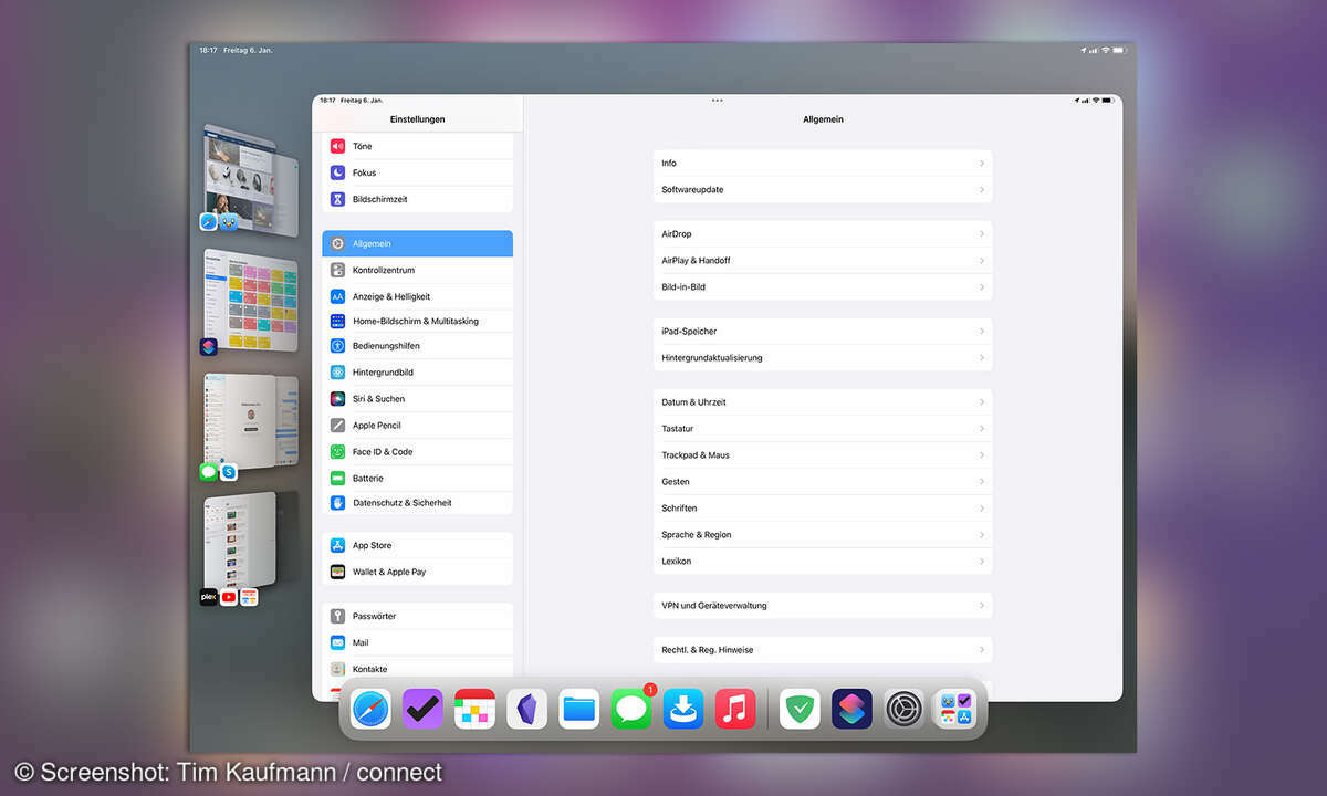 Multitasking iPadOS 16