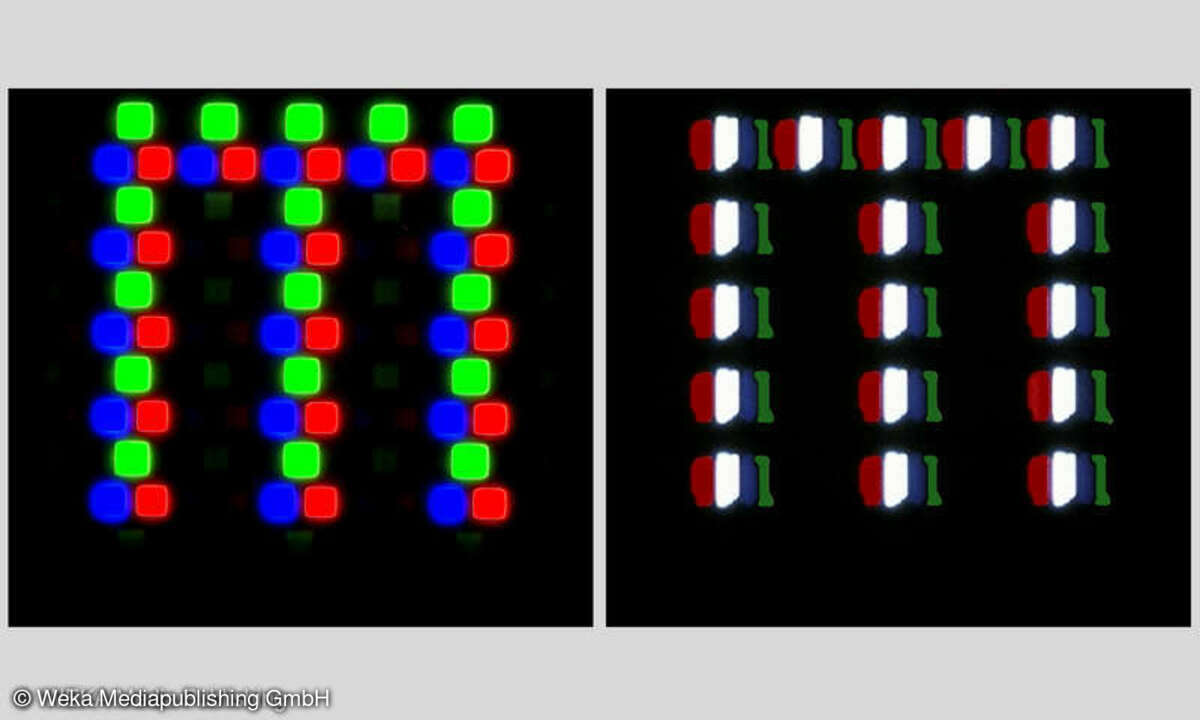 Samsungs QD-OLED im Labor: Pixelstruktur