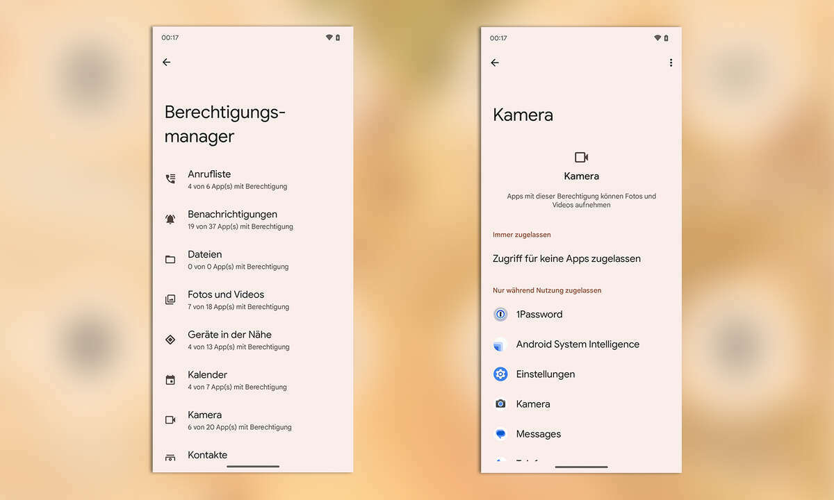 Android-Sicherheit App-Berechtigungen