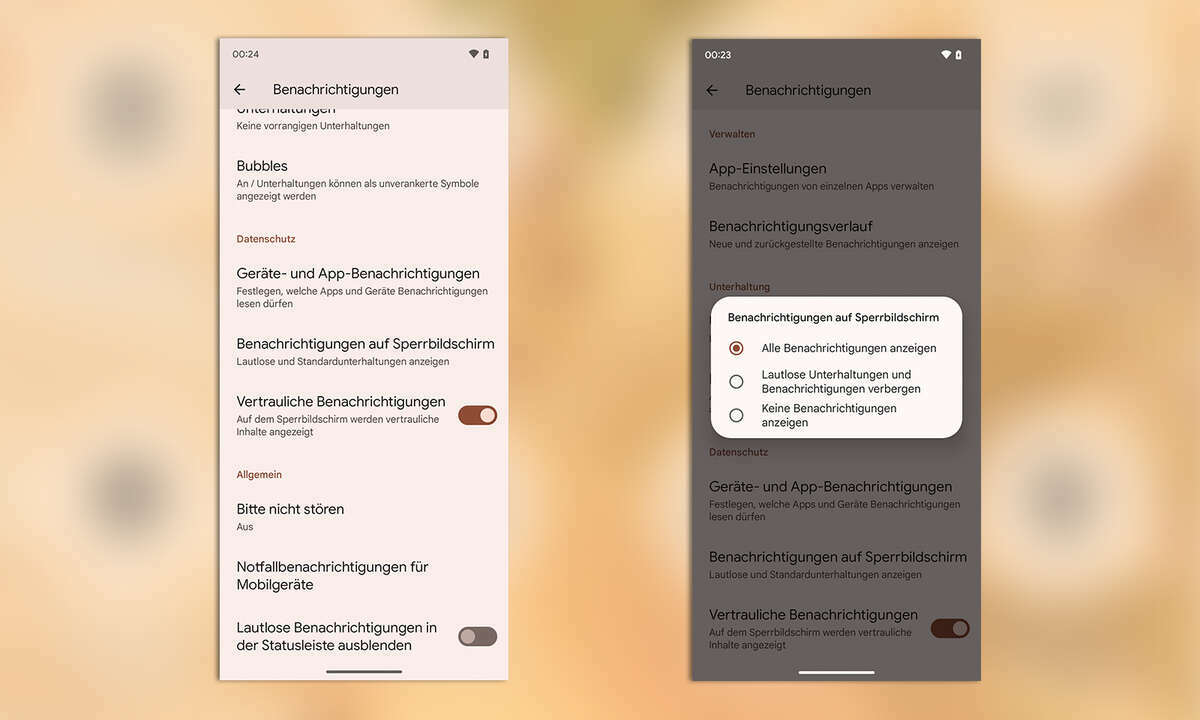 Android-Sicherheit Sperrbildschirm