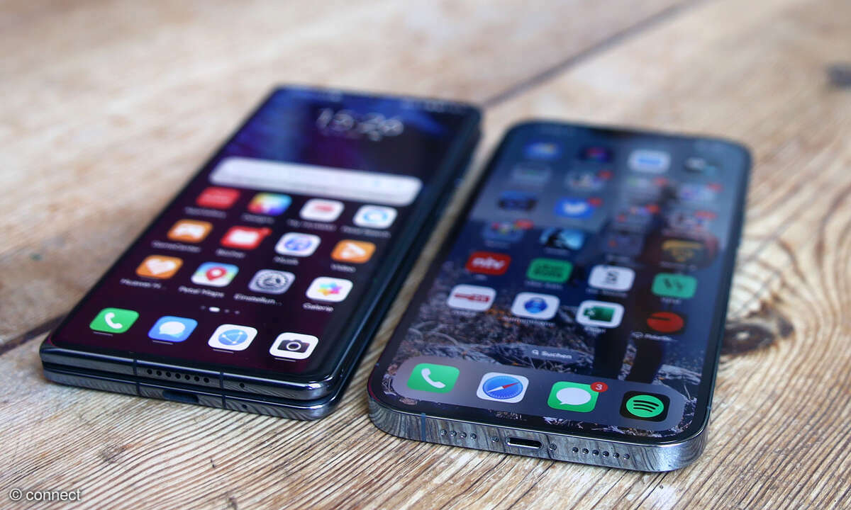 Huawei Mate X3 im Vergleich mit dem iPhone 13 Pro Max